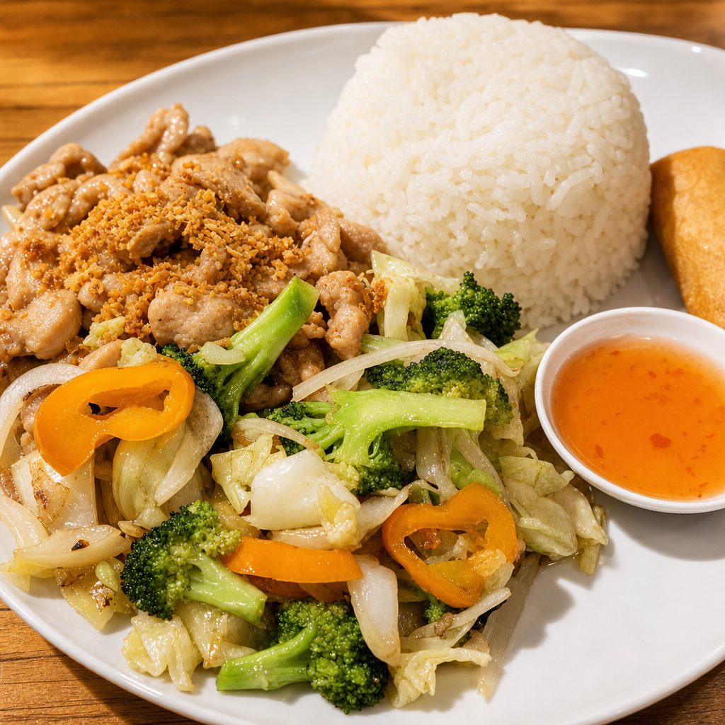 Lunch D - Garlic Stir-Fry.